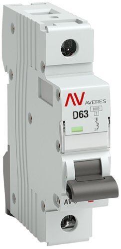 Выключатель автоматический EKF Averes AV-6 1п 63А D 6кА картинка